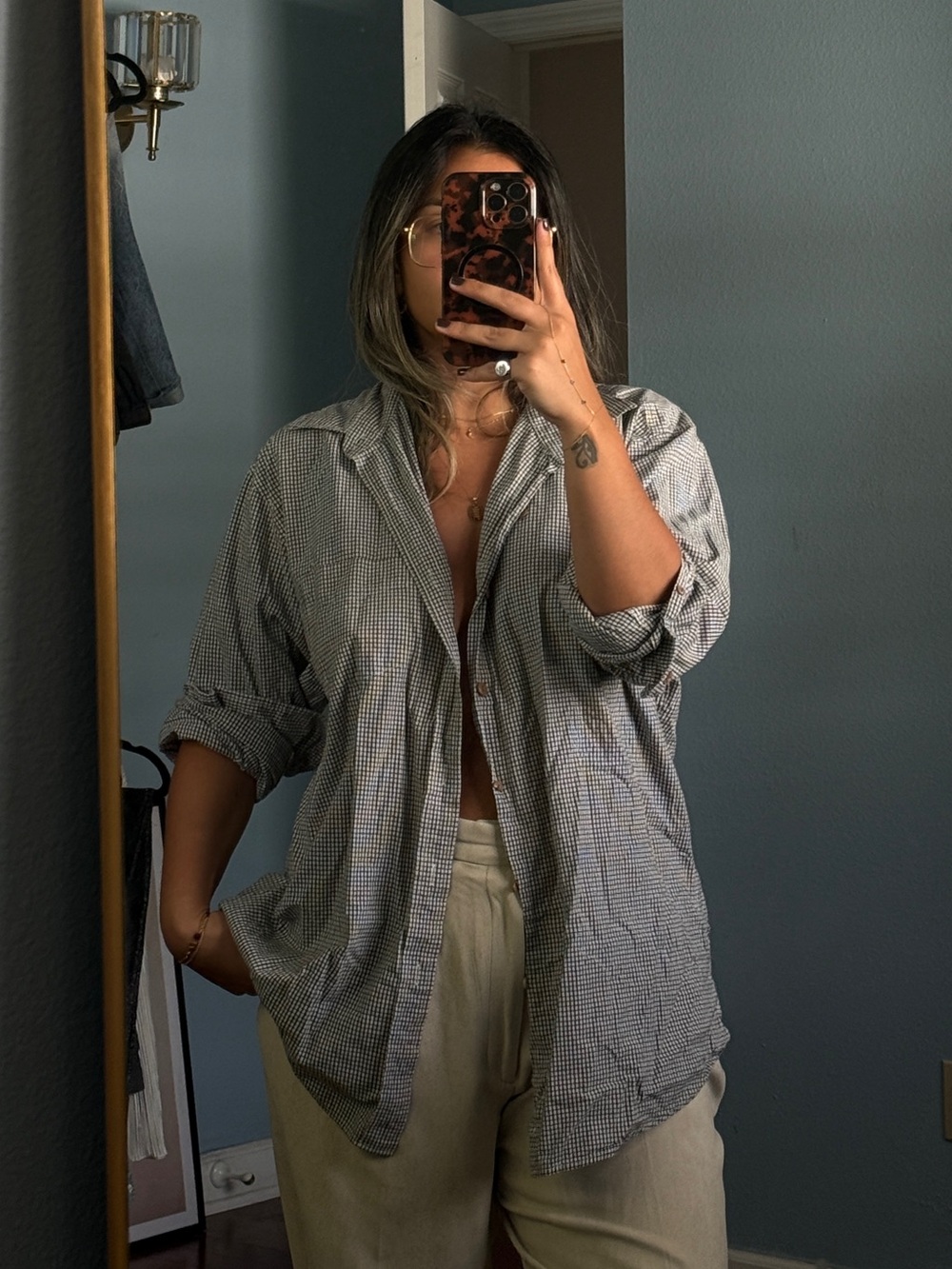 dockers gingham shirt